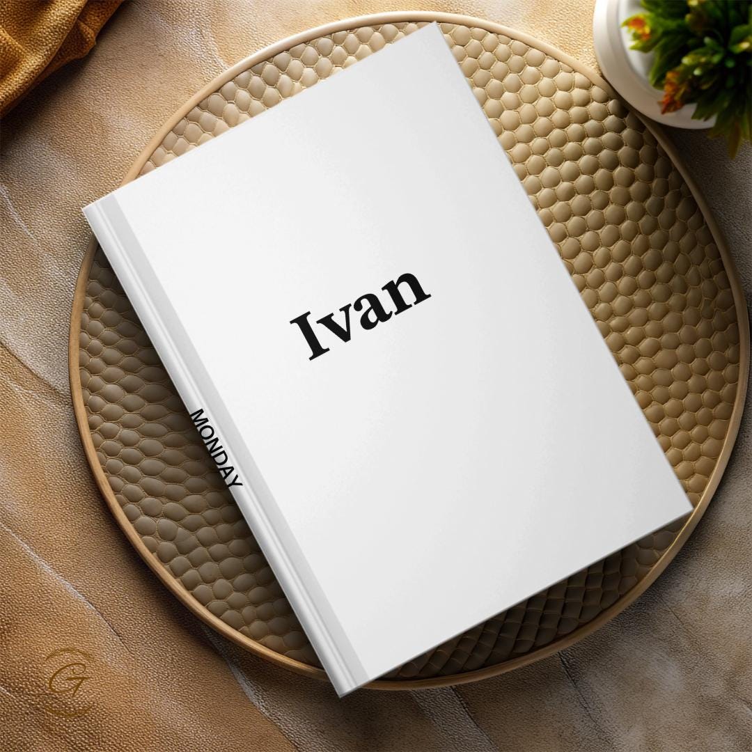 Minimalist Personalized Journal with Custom Name