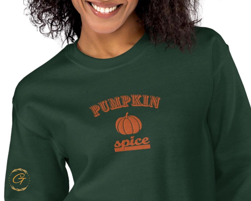 Halloween Sweatshirt, Pumpkin Spice Fall Themed Pullover, Cozy Pumpkin Spice Sweatshirt, Autumn Long-Sleeve Shirt Warm-Up Top Casual Sweater