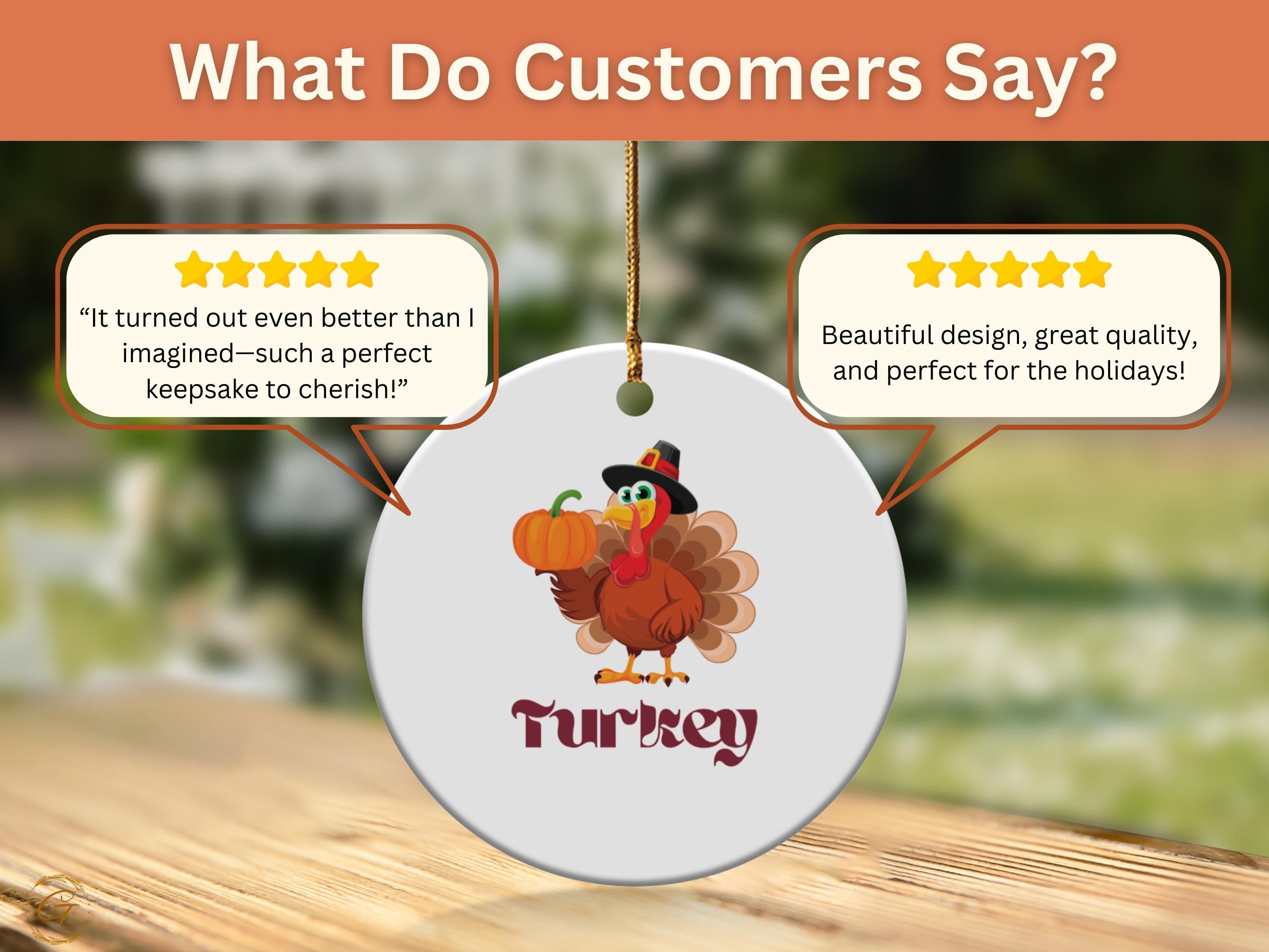 Thanksgiving Turkey Ornament, Turkey Holiday Ornament Keepsake, Festive Holiday Turkey , Turkey Collectible Gift, Ideal Thanksgiving Gift