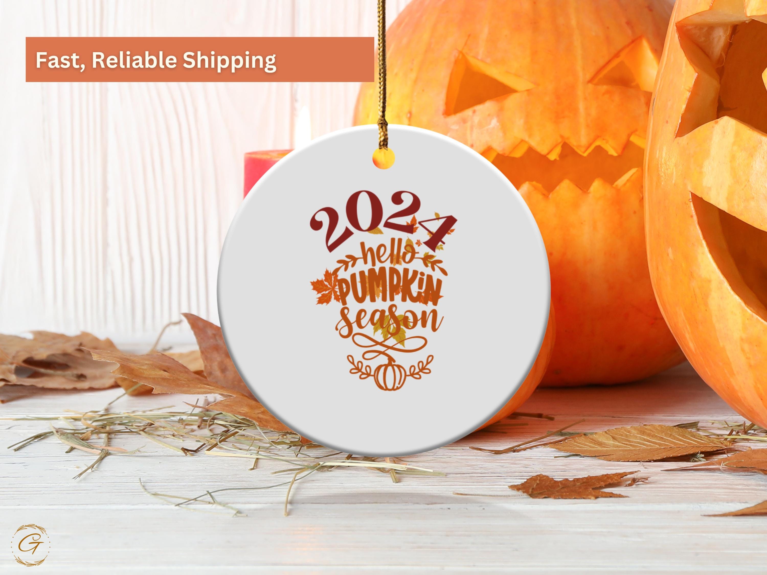 2024 Thanksgiving Pumpkin Season Fall Autumn Ornament, Fall Thanksgiving Ornaments, Rustic Home Decor, Holiday Keepsakes, Ideal Unique Gifts