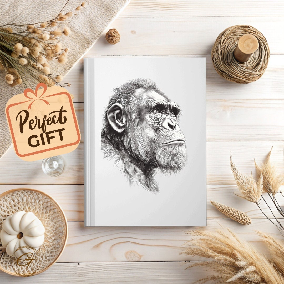 Chimpanzee Ape Illustrative Journal