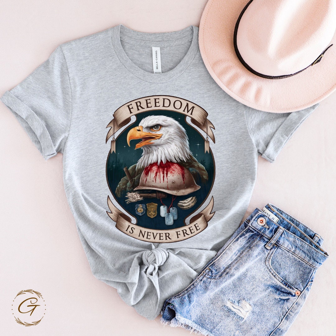 Freedom Eagle T-Shirt – Patriotic American Flag Graphic Tee