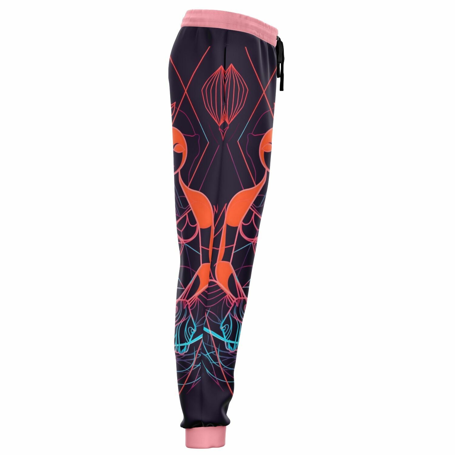 Neon Sacred Geometry Joggers – Spiritual Aesthetic Sweatpants for Men & Women