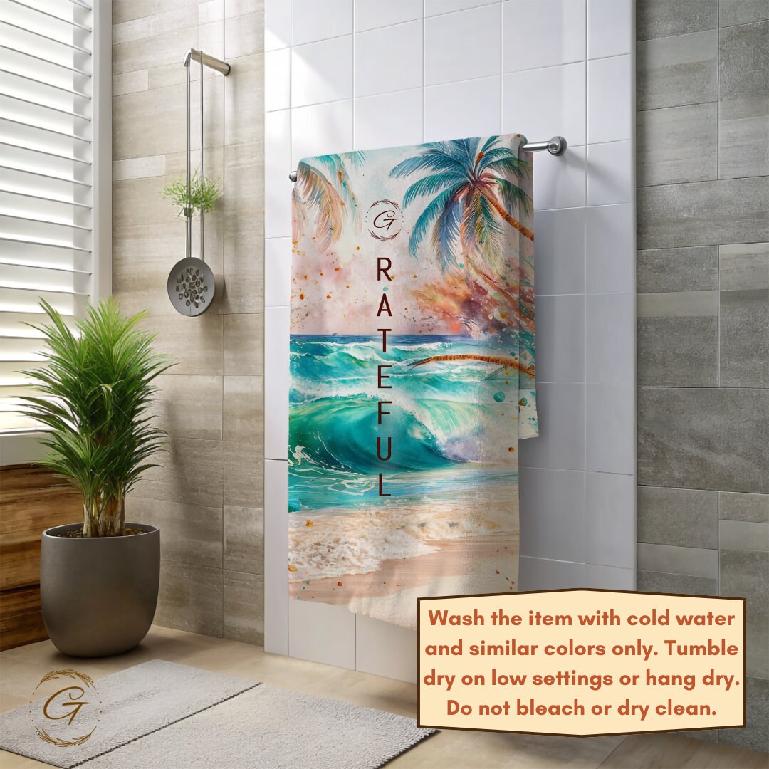 Vivid Tropical Beach Towel