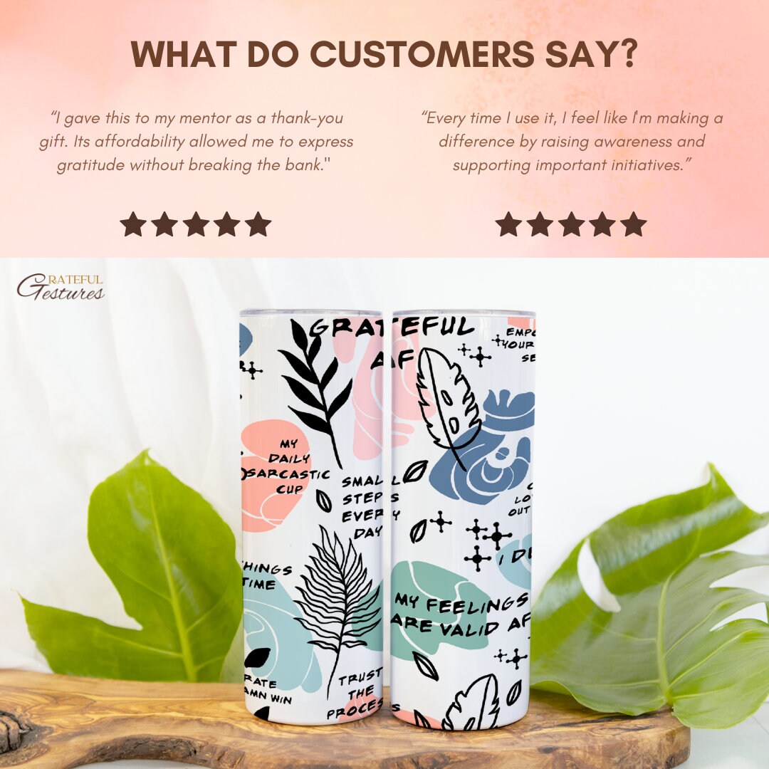 Mental Health Anxiety Awareness Sarcastic Tumbler 20oz