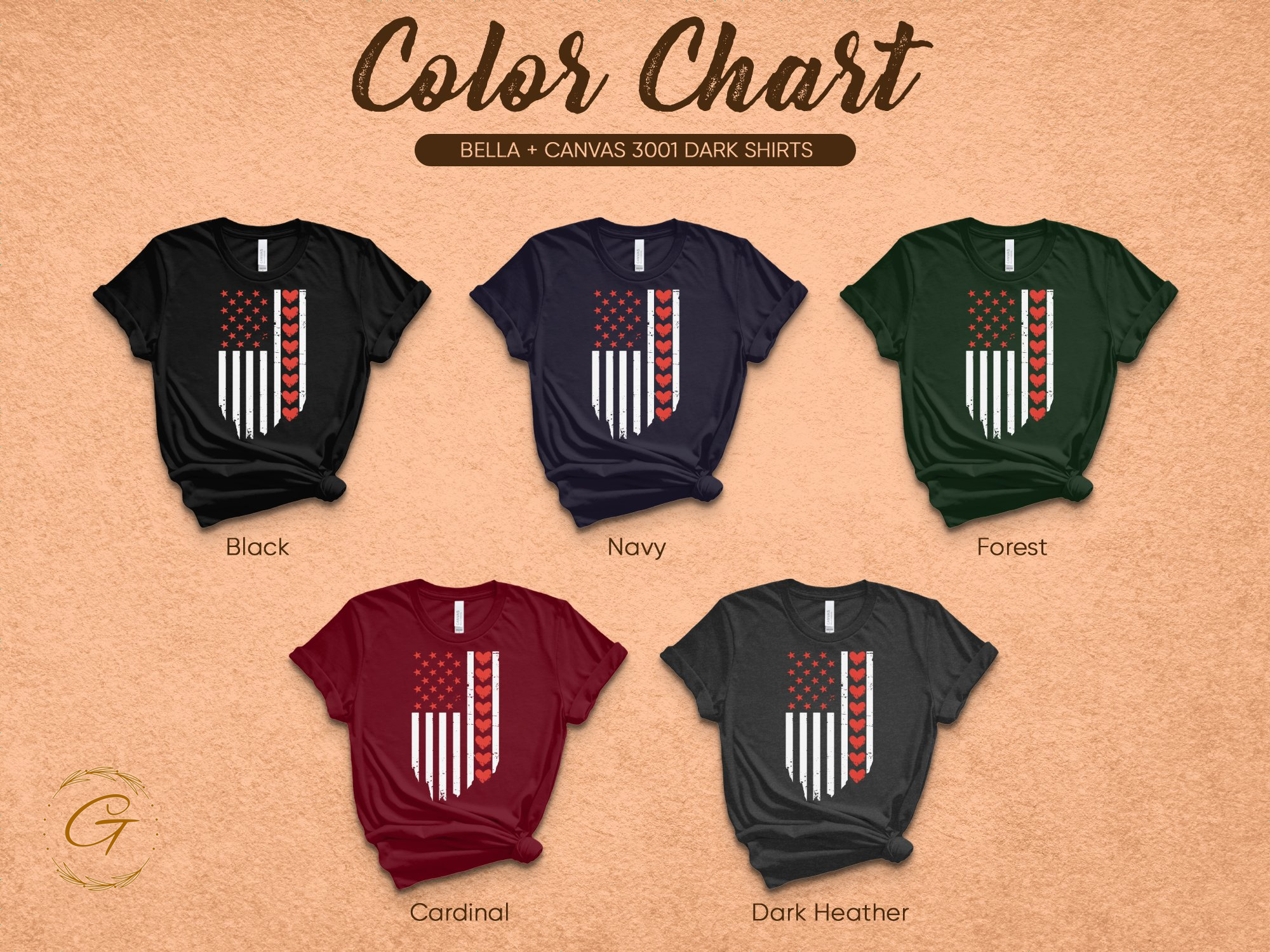 Patriotic American Flag Design Short Sleeve Shirt product