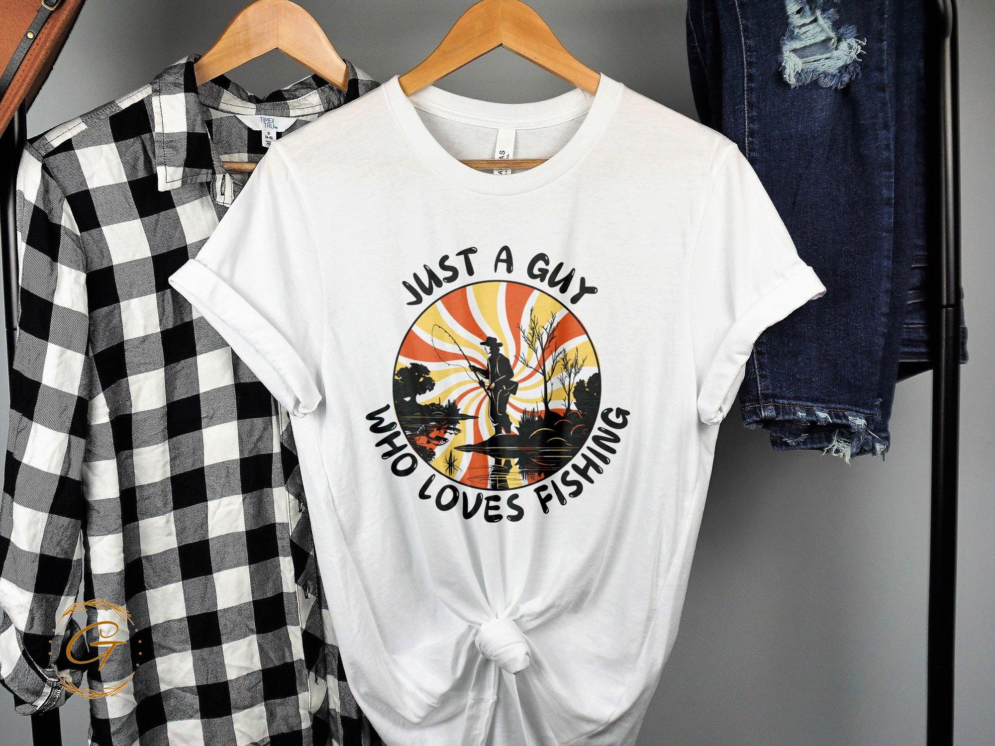 Hobby T-shirt 'Just a Guy Who Loves Fishing' Tee