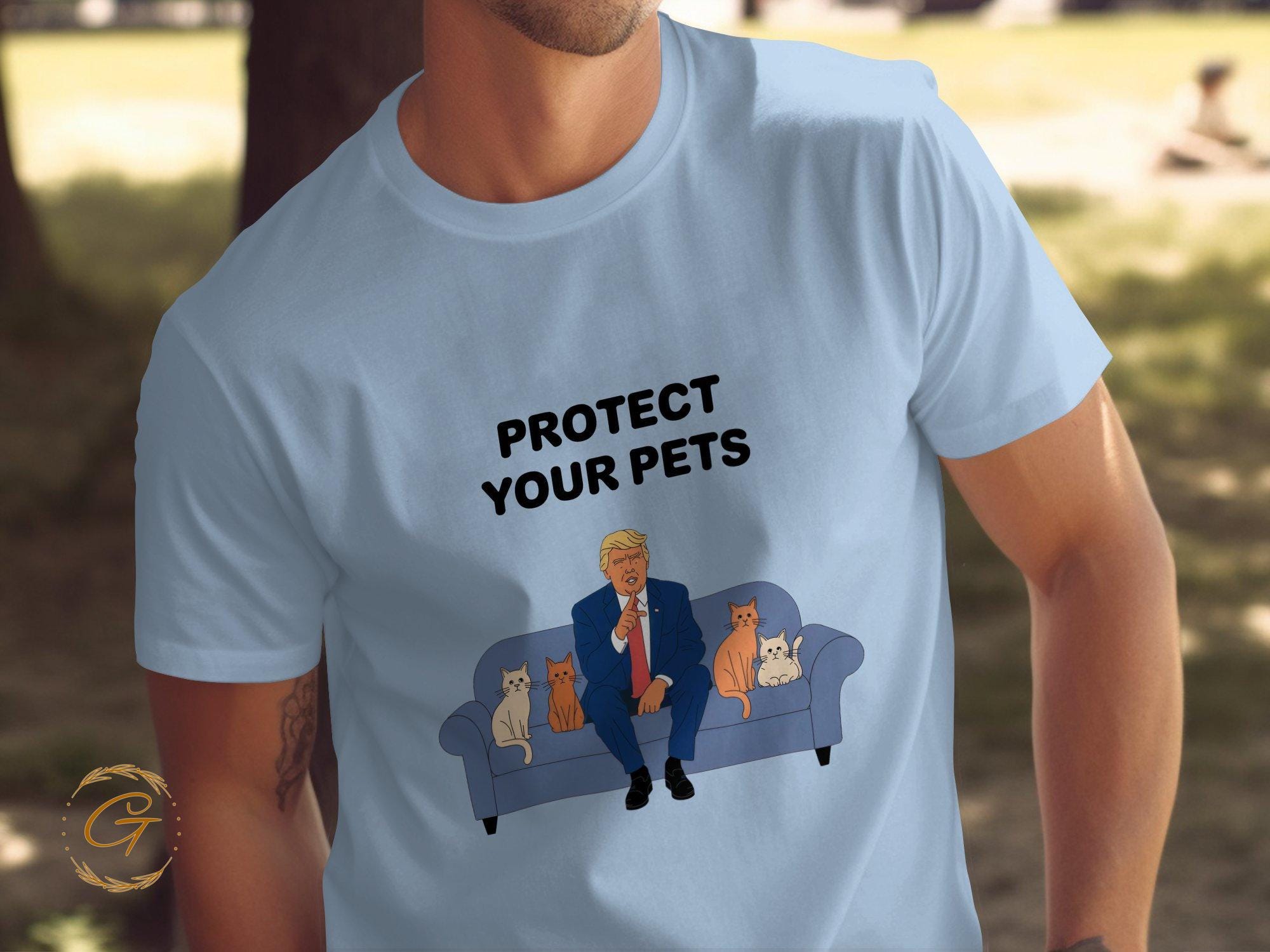 Trump Protect Your Pets T-Shirt, Political Animal Lover Tee