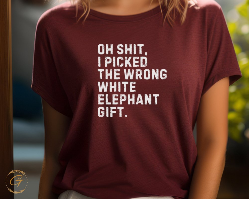 Oh Shit Wrong White Elephant Gift T-Shirt product