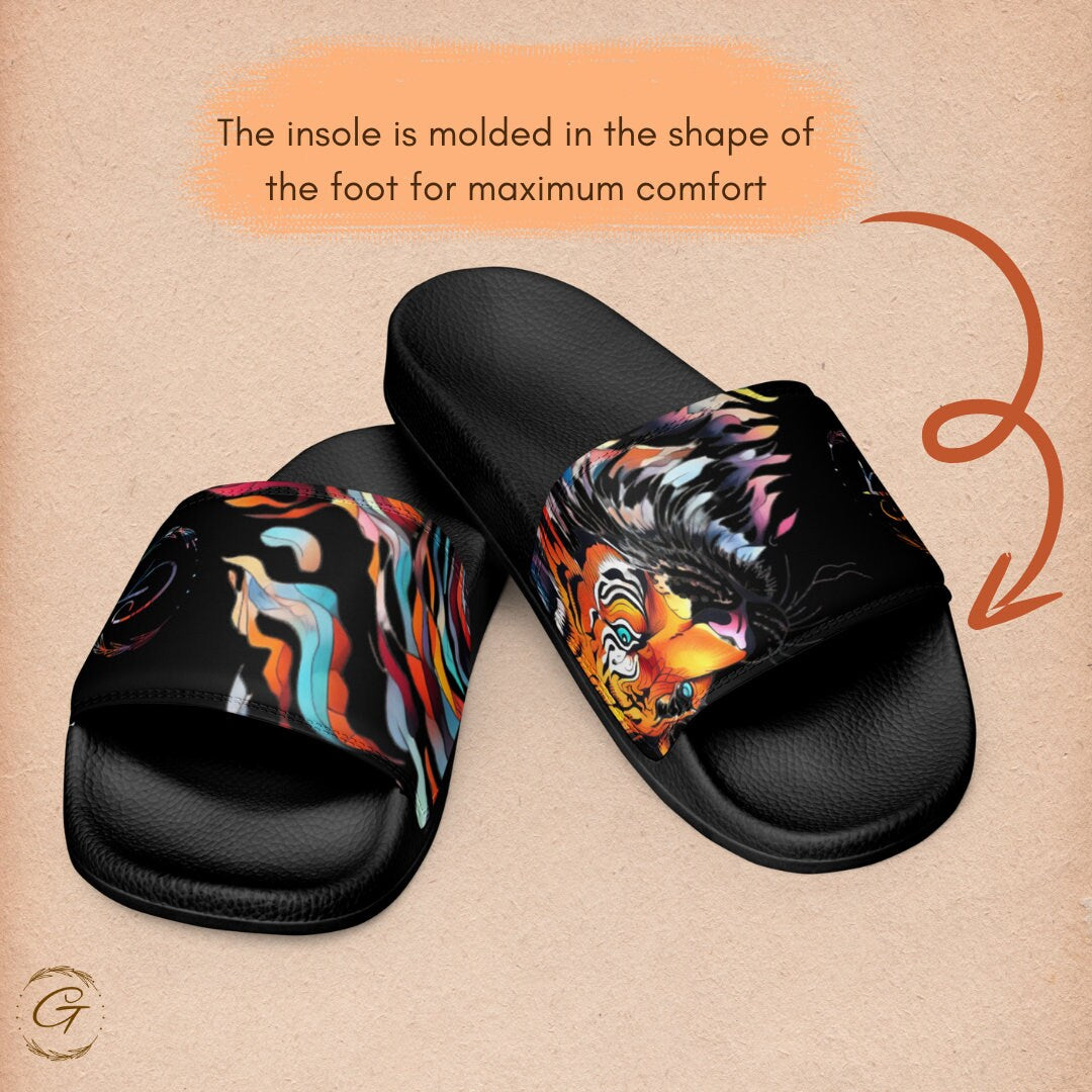 Vibrant Liger Design Men’s Slide