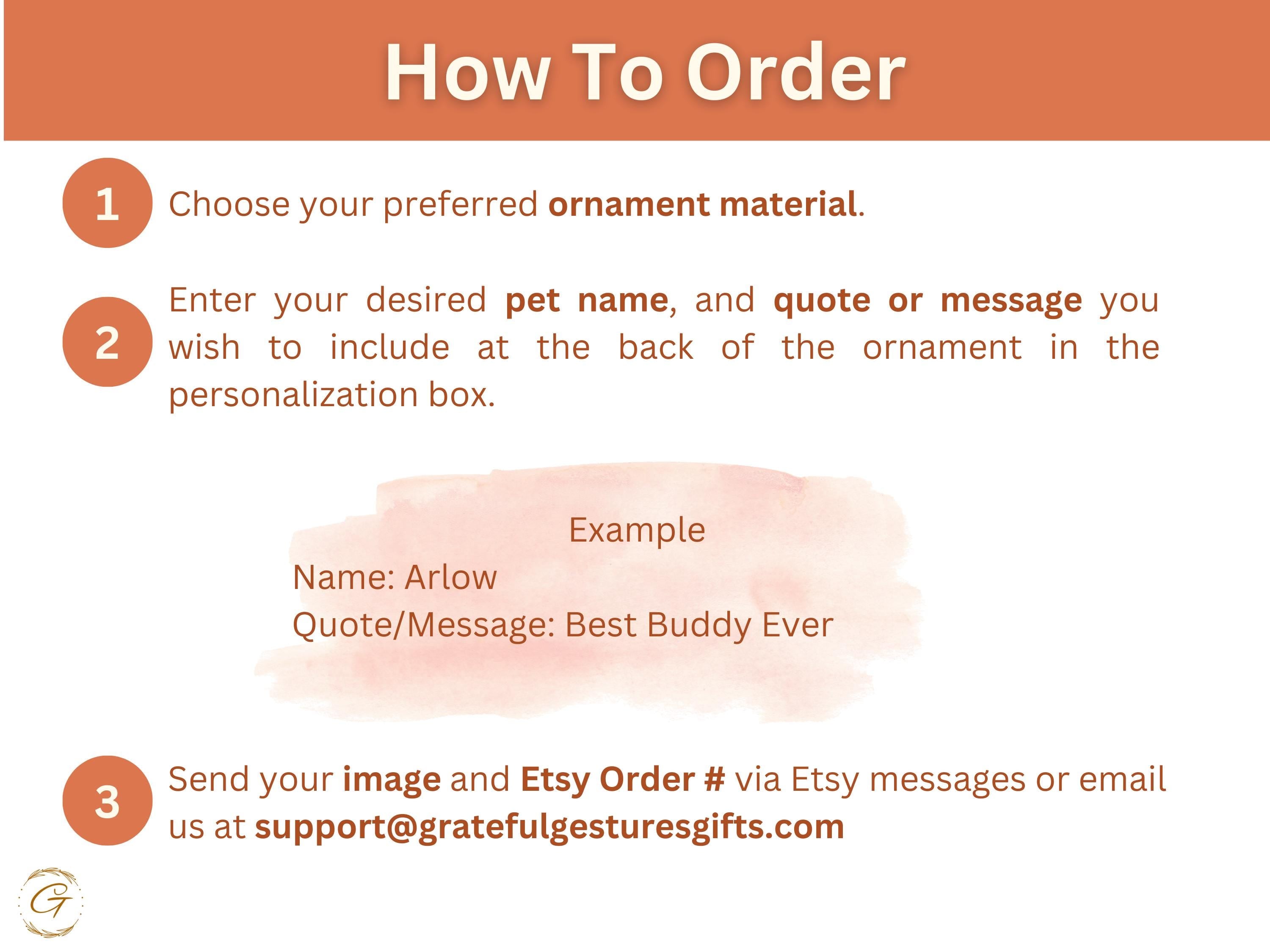 German Shepherd Dog Ornament, Personalized Pet Keepsake