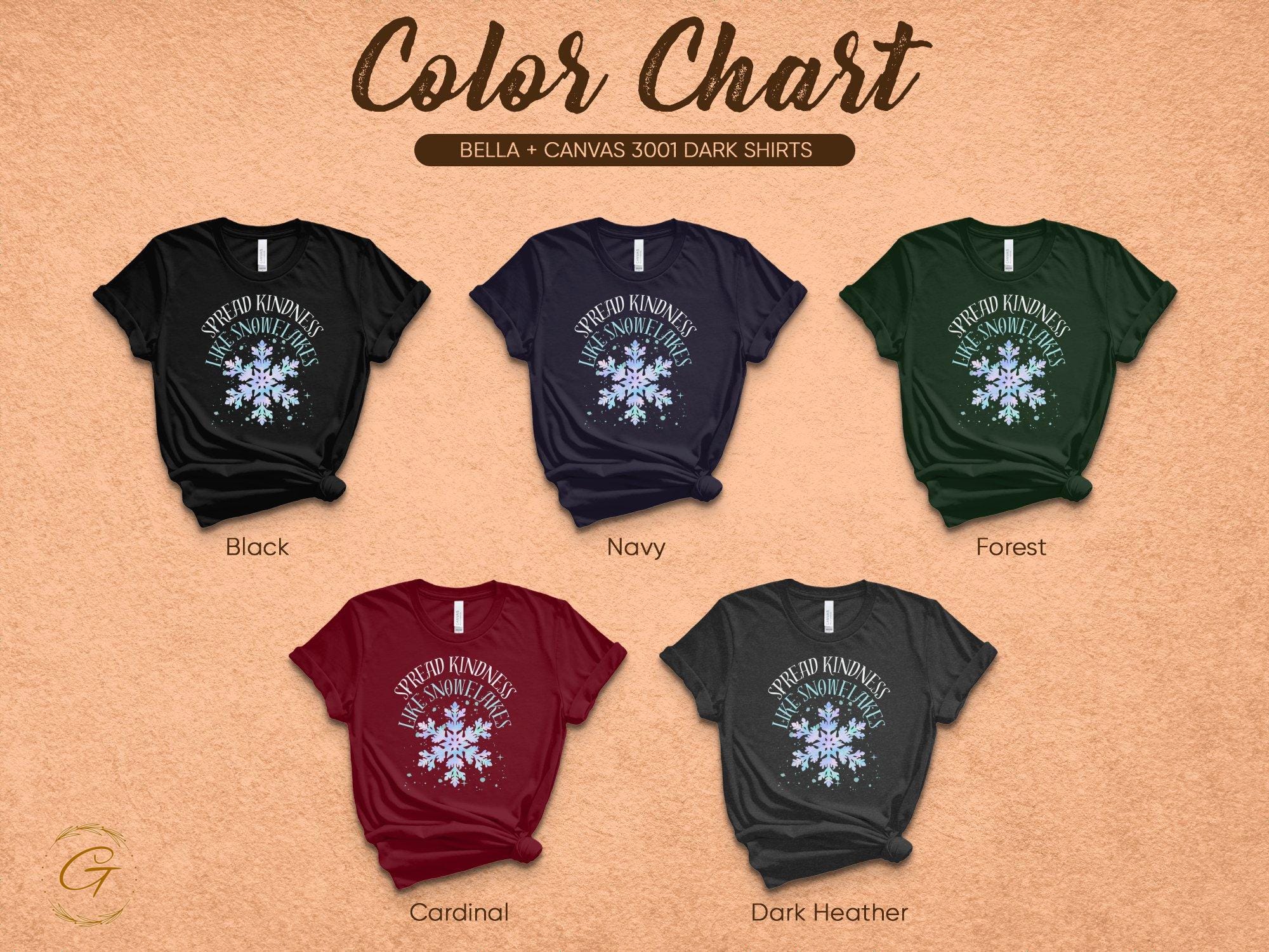 Christmas T-Shirt Spread Kindness Like Snowflakes Tee