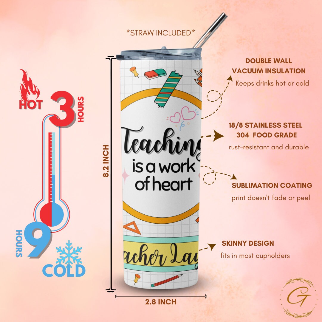Heartfelt Quotes Teacher Tumbler