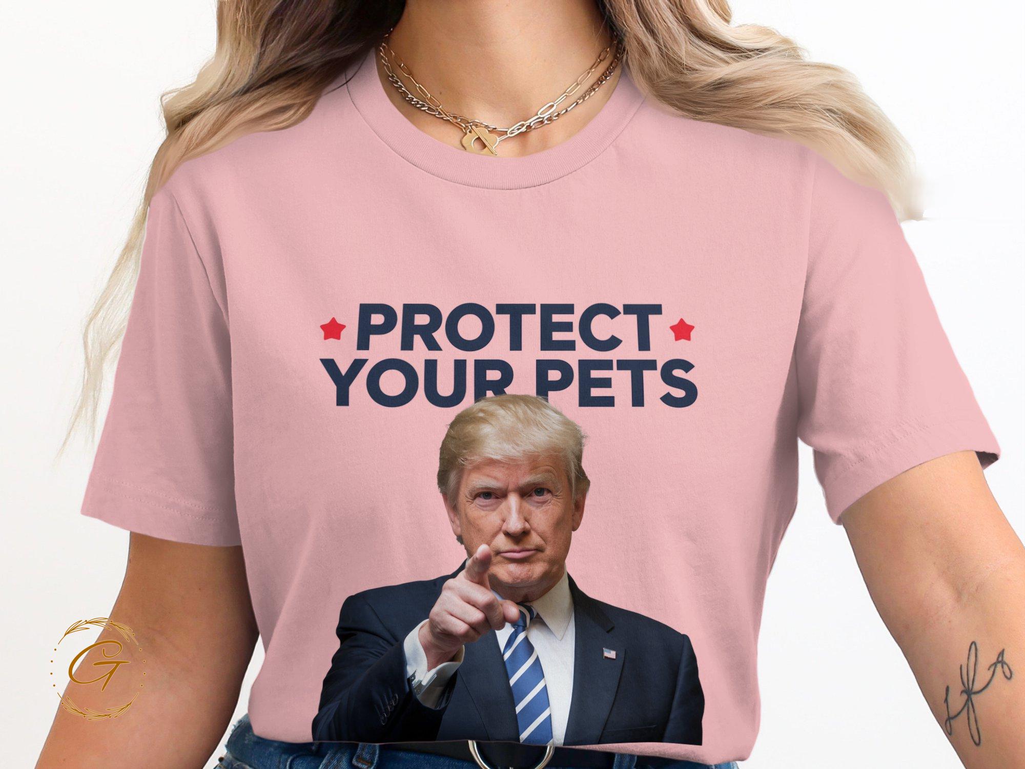 Trump T-shirt Protect Your Pets Graphic Tee