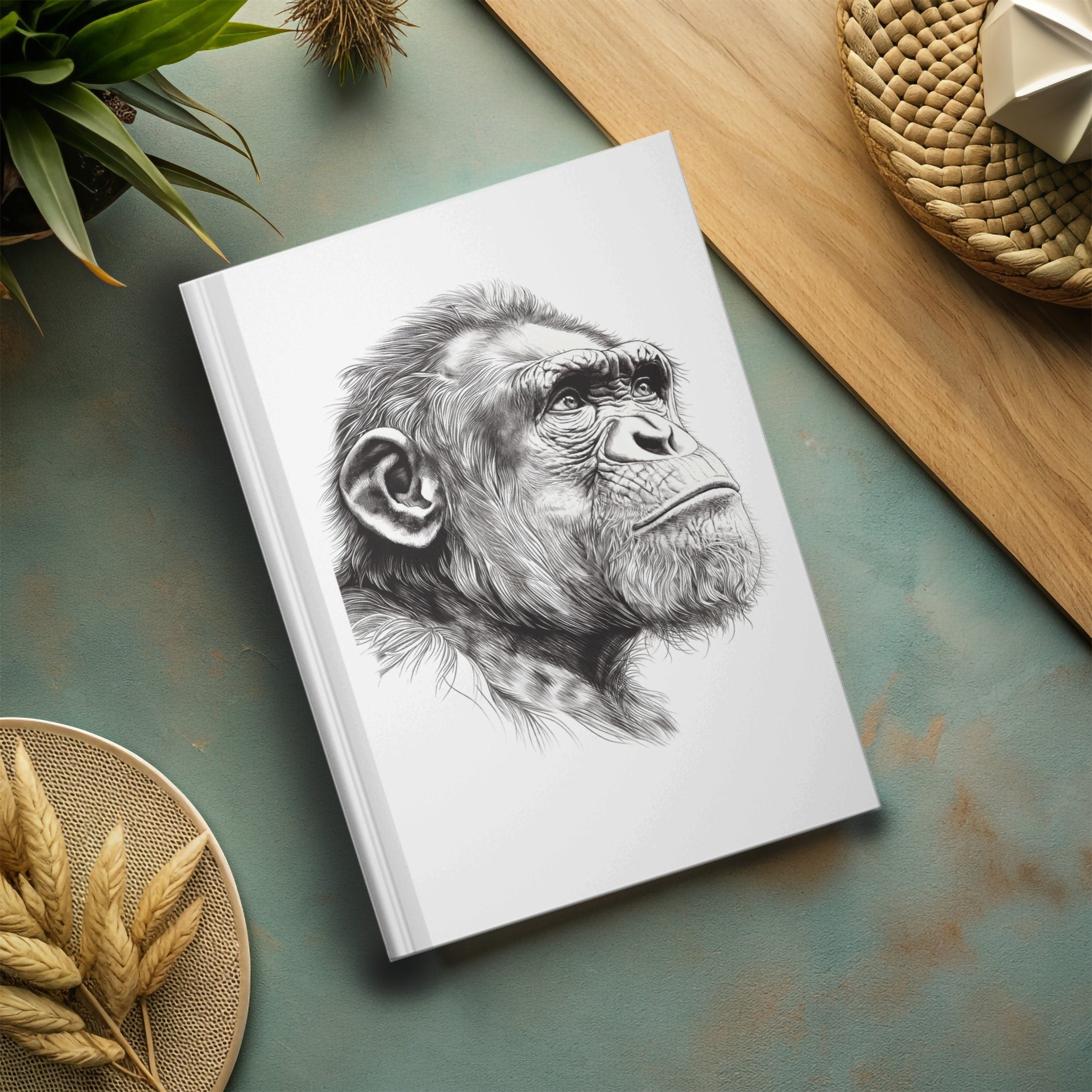 Chimpanzee Ape Illustrative Journal
