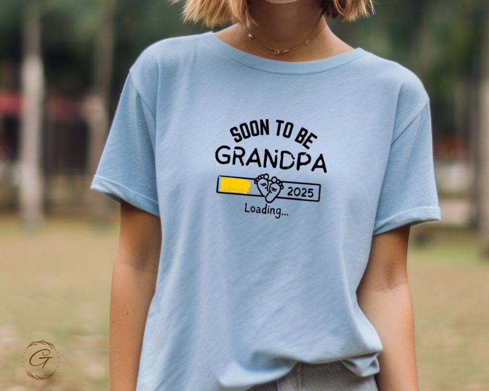 Soon to Be Grandpa 2025 Loading Tee