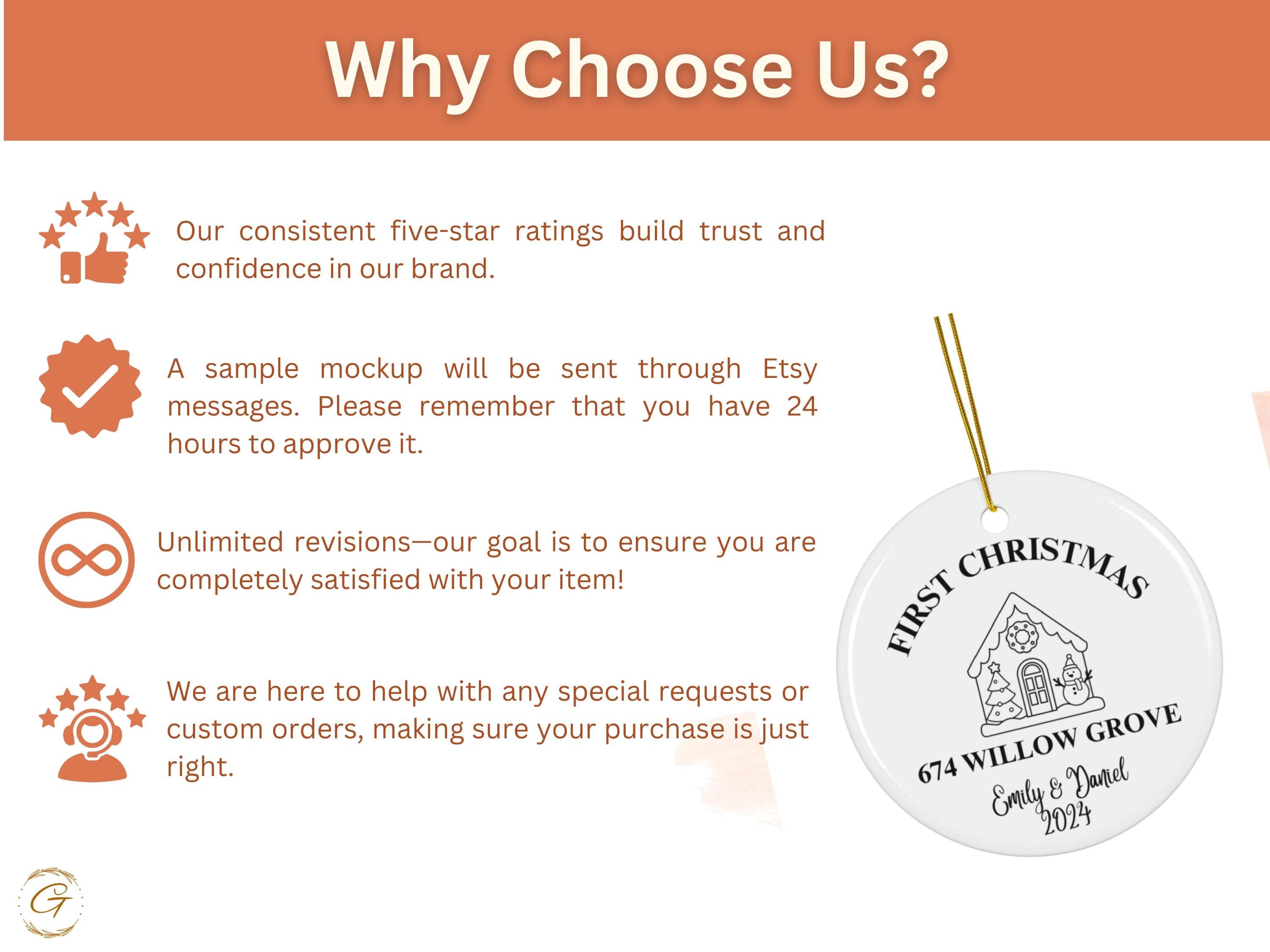 Personalized First Christmas Ornament, Personalized Family Ornament