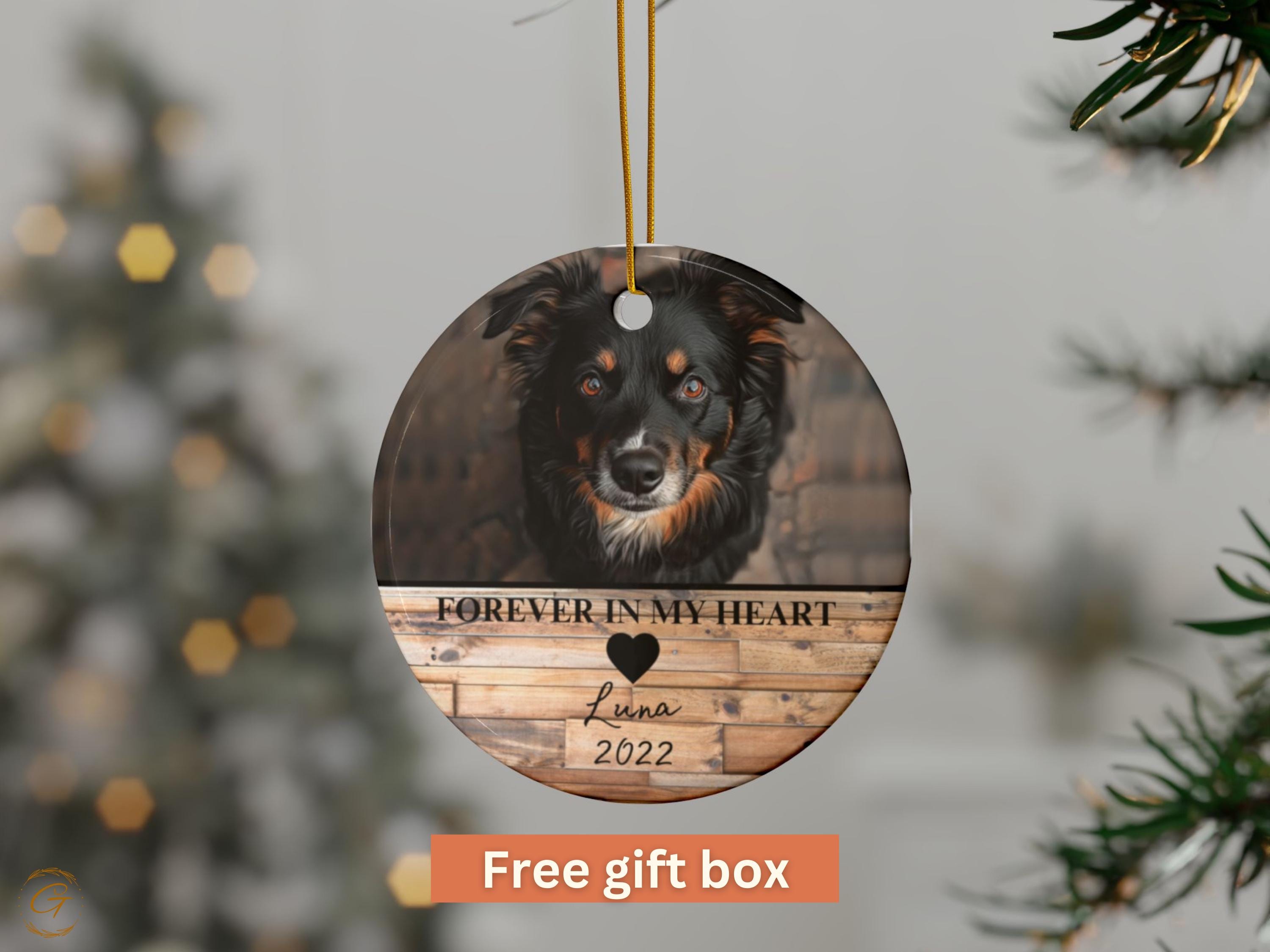 Personalized Pet Christmas Ornament, Custom Pet Keepsake, Dog Holiday Decor, Unique Gift for Pet Lovers, Memorable Christmas Gift for Family