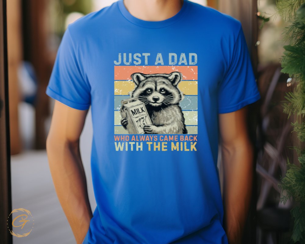 Just A Dad Who Came Back With The Milk T-Shirt product