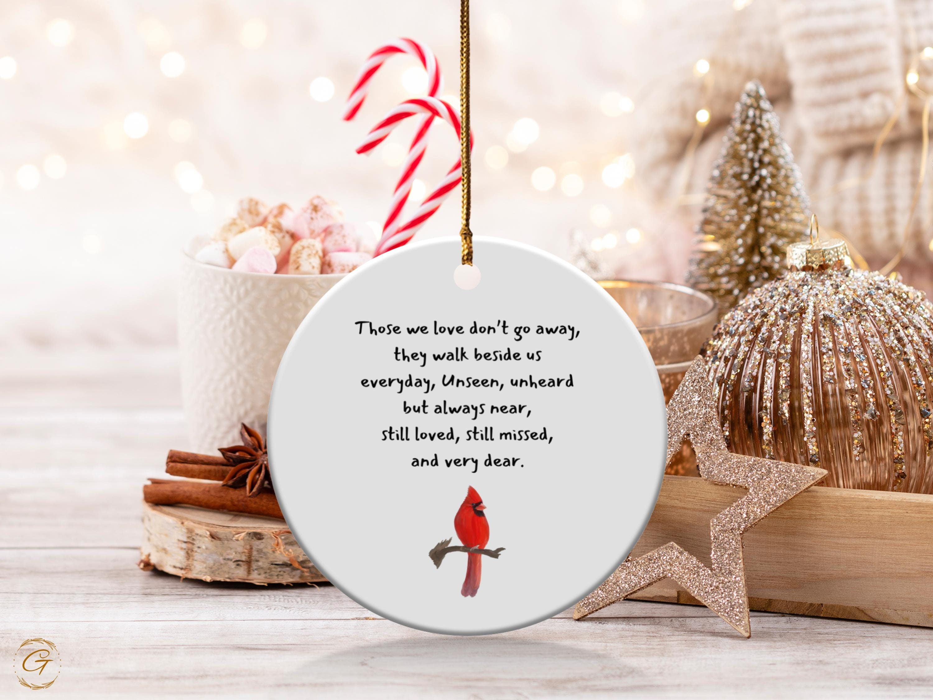 Cardinal Pet Loss Ornament - Personalized Pet Memorial Keepsake |Pet Remembrance Gift | Sympathy Ornament for Pet Loss Memorial Pet Sympathy