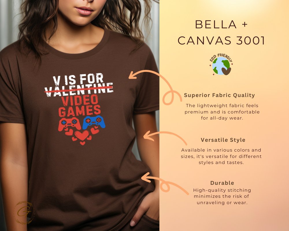 V is for Valentine Video Games Shirt product