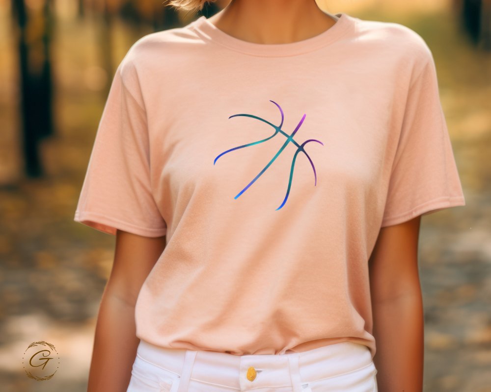 Abstract Colorful Basketball Graphic Tee product