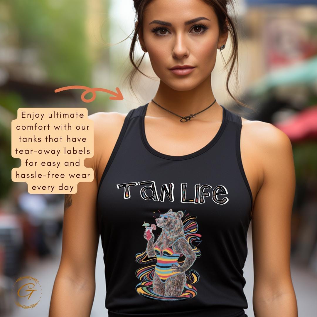Colorful Tan Life Tank Top