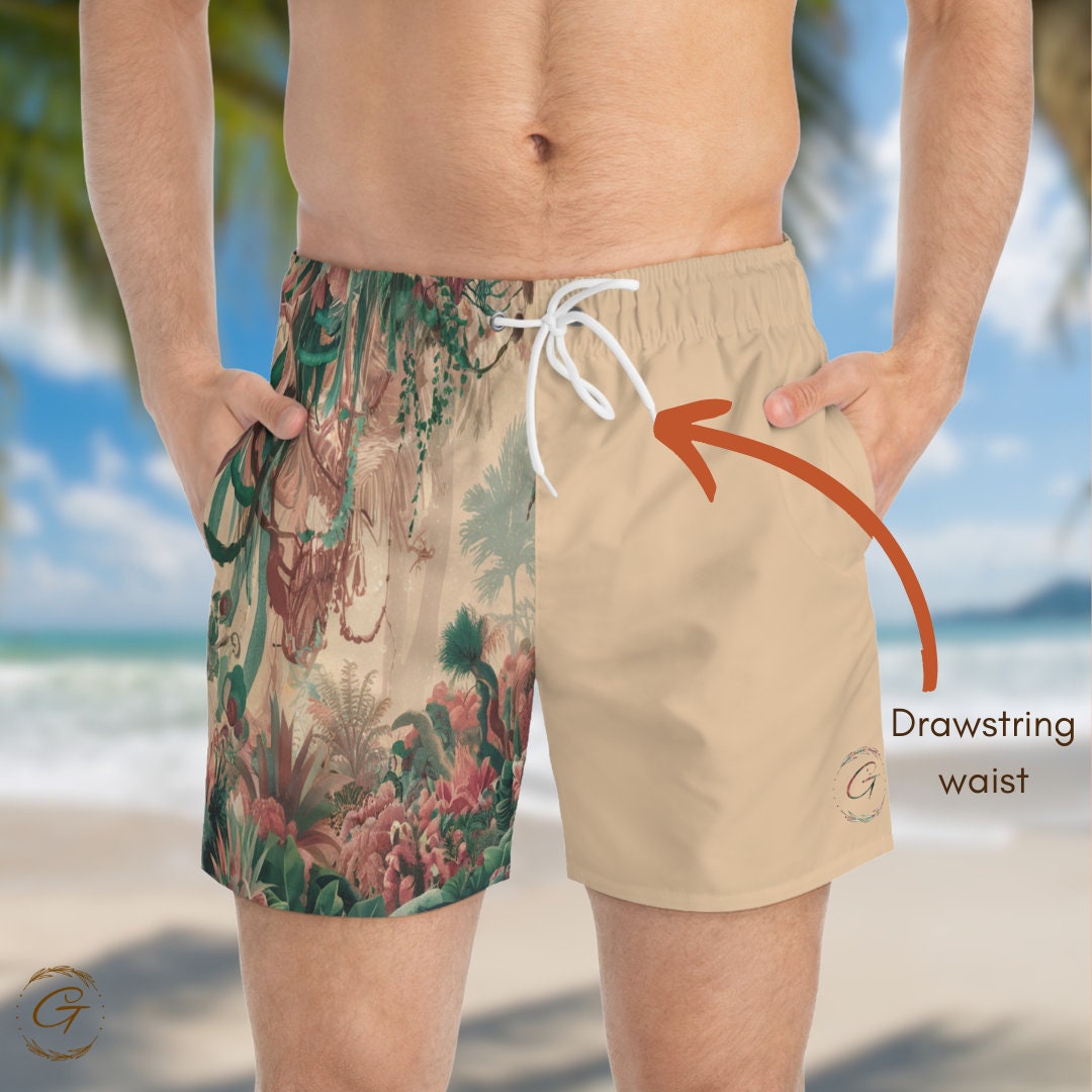 Men's Forest AOP Swim Trunks