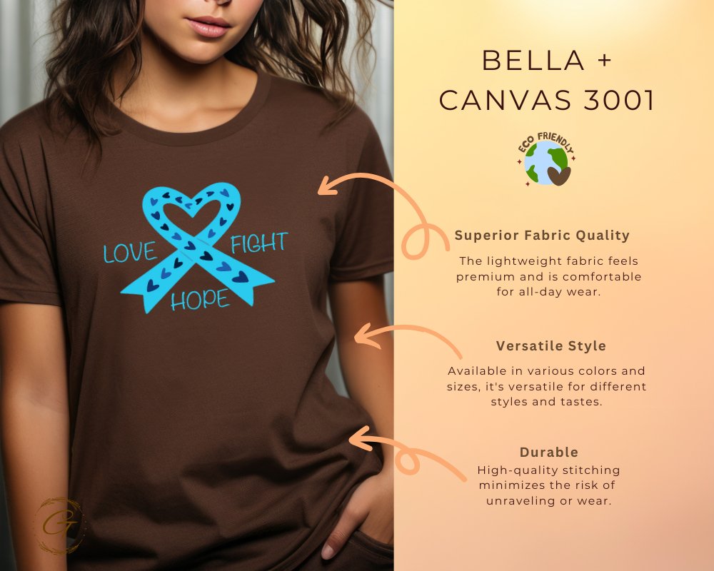 Love Fight Hope Heart T-shirt printed product