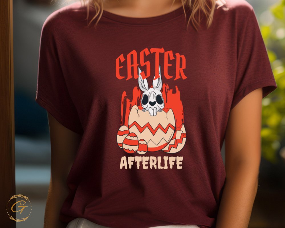 Easter Afterlife Bunny Skull Graphic Tee product type