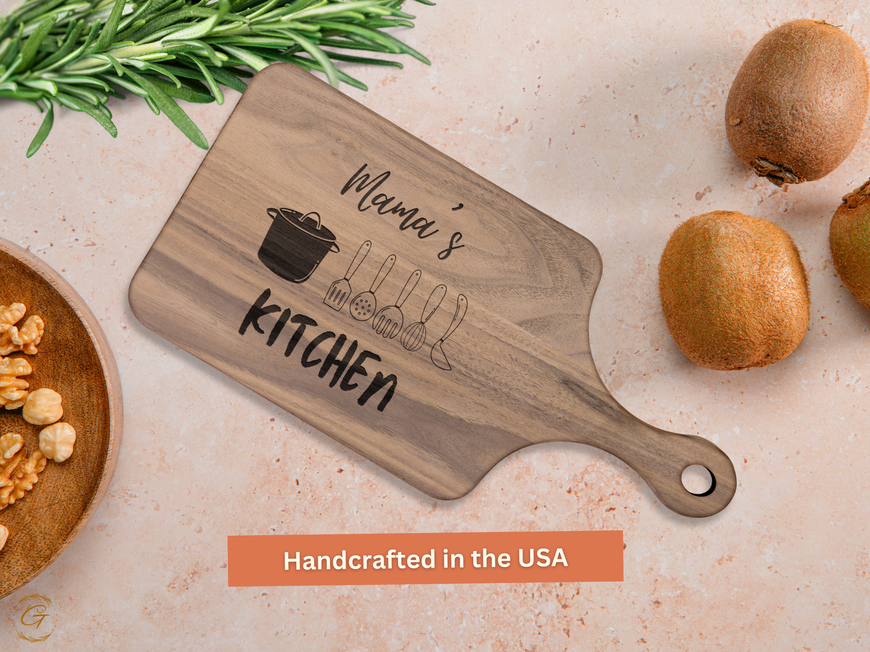 Mama's Kitchen Hardwood Cutting Board
