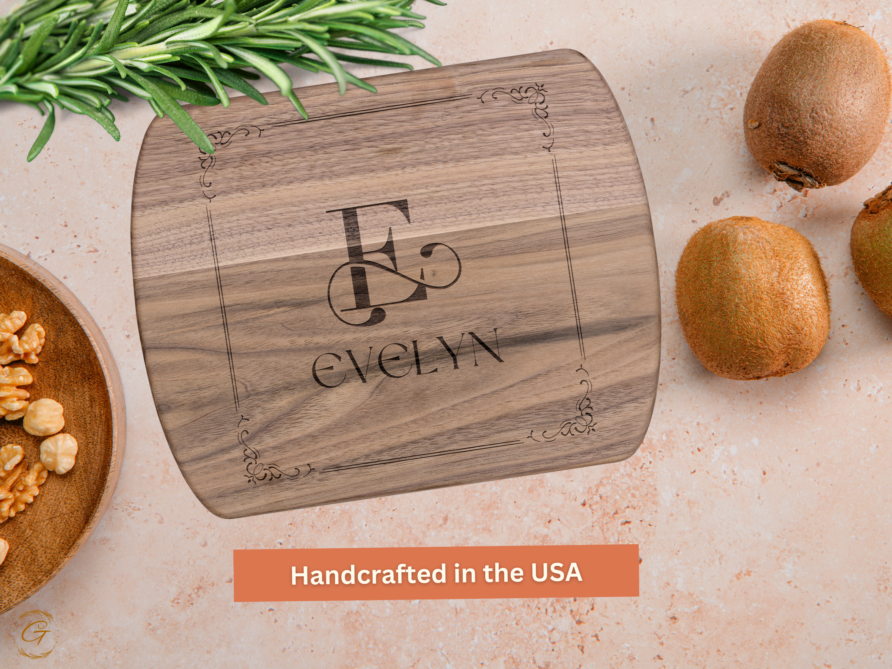 Personalized Hardwood Cutting Board