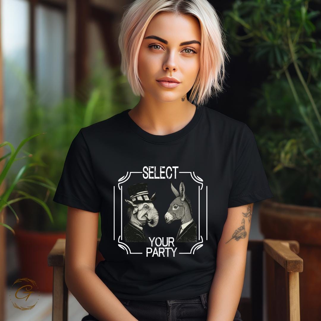 Select Your Party T-Shirt – Funny Political Graphic Tee