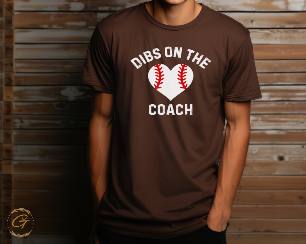 Dibs On The Coach Baseball Sports Graphic T-Shirt product type