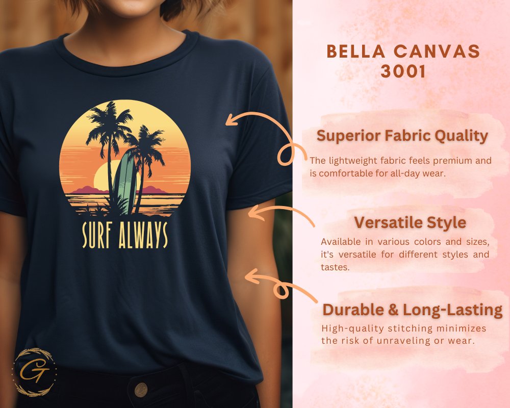 Surf Always Graphic Tee for Versatile Style product type