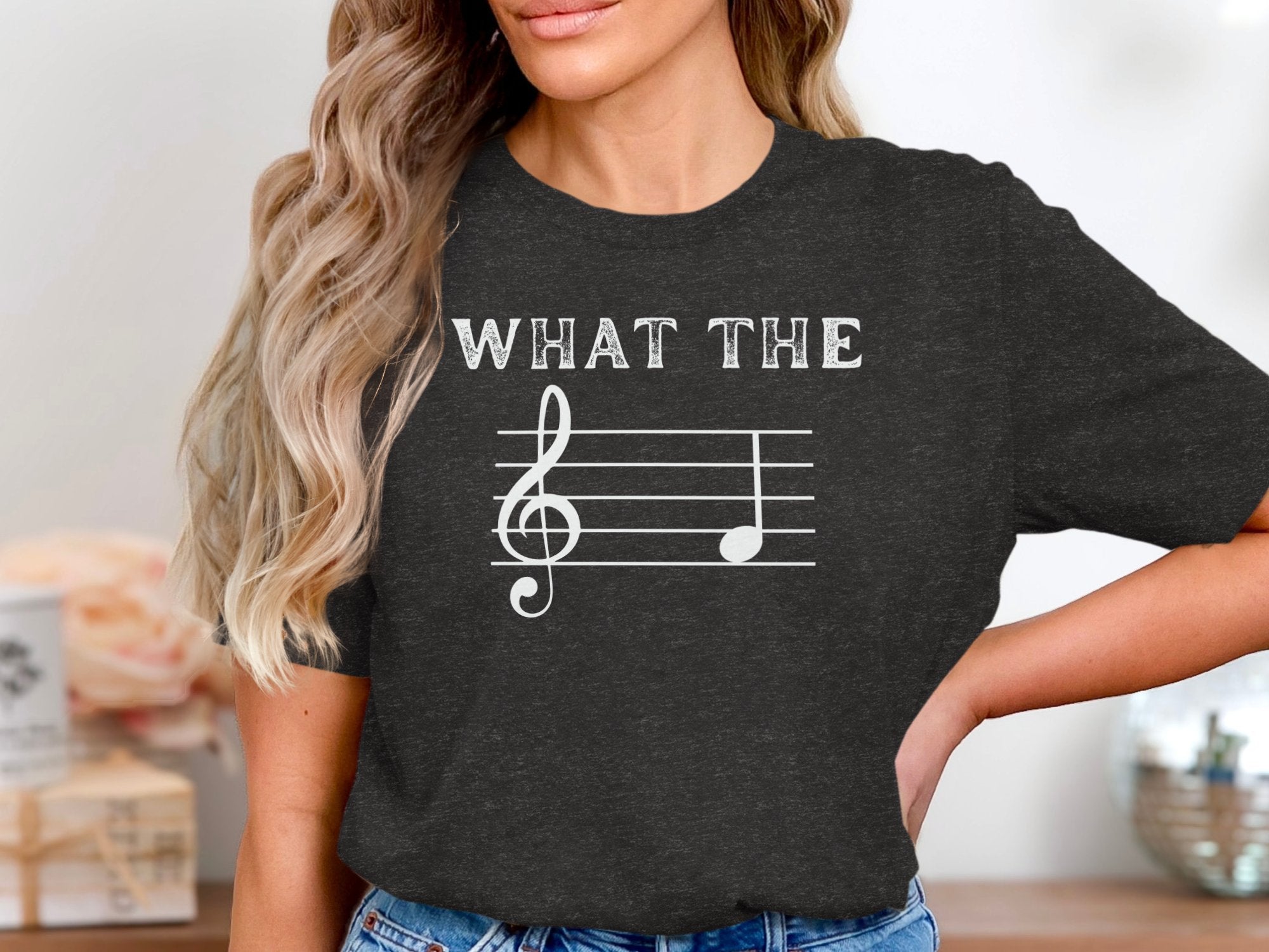 What The Music Note T-Shirt Casual Top product type