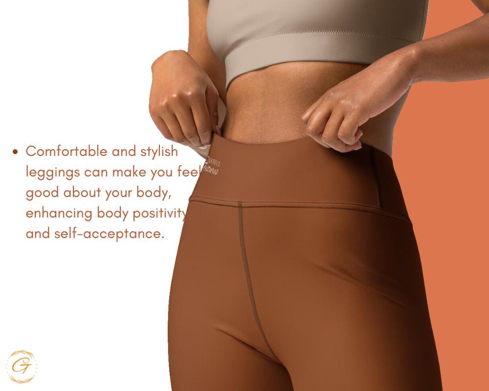 Cozy Brown Checkered Yoga Leggings & Shorts