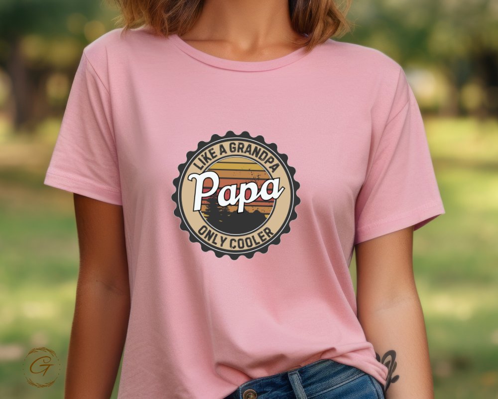 Like A Grandpa Papa Only Cooler graphic t-shirt product