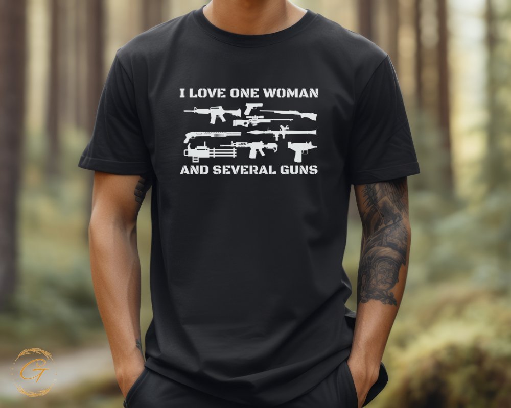 I Love One Woman And Several Guns T-shirt product