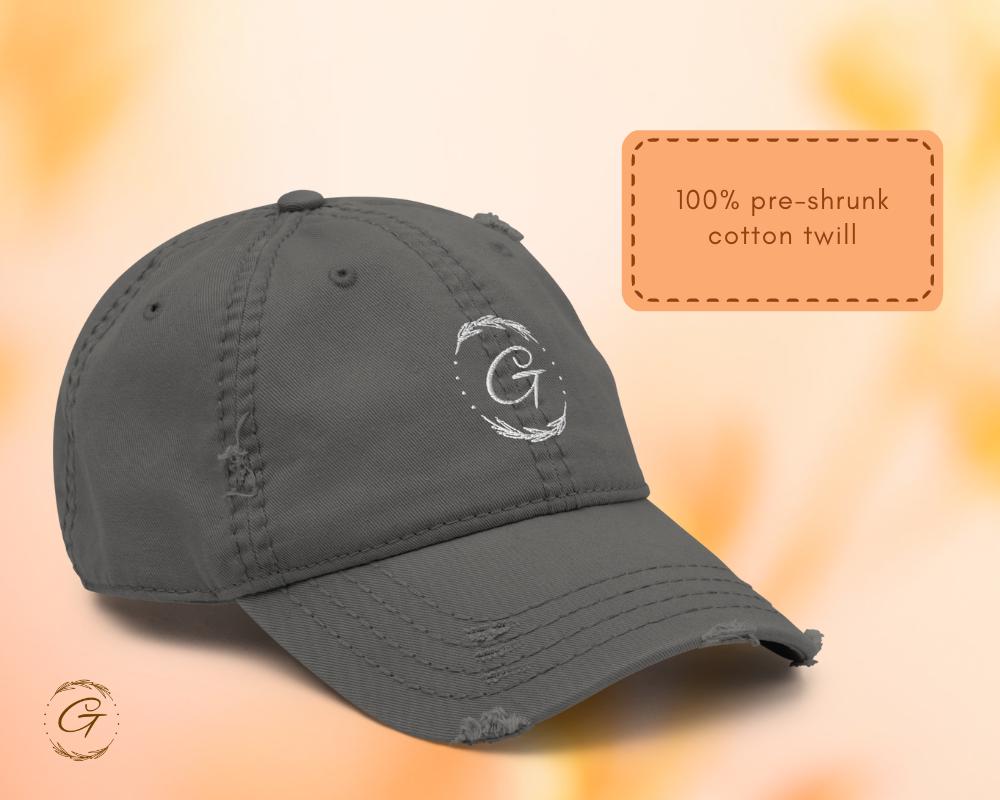 G Hat Distressed Dad Hat Embroidered Adjustable Cap