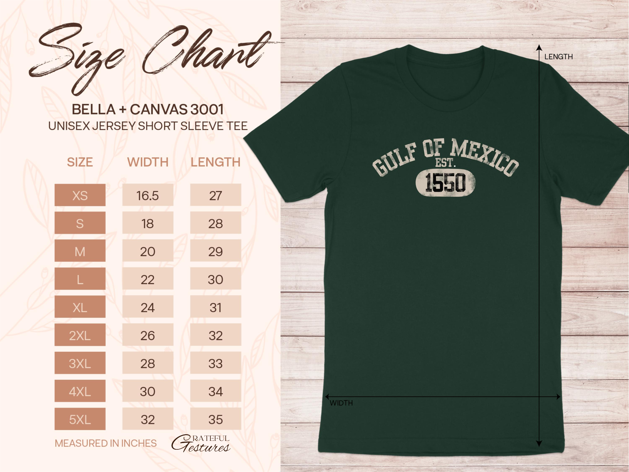 Gulf of Mexico EST 1550 Unisex Jersey Short Sleeve Tee product type