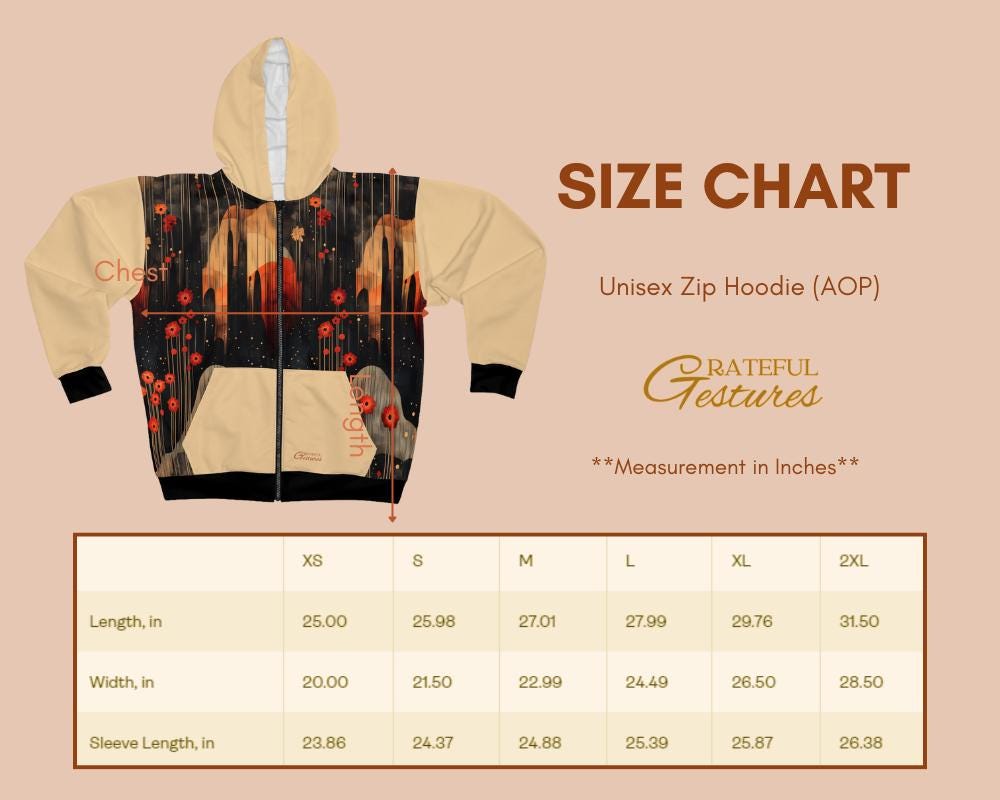 Quantum Nature Unisex Zip Hoodie All-Over Print