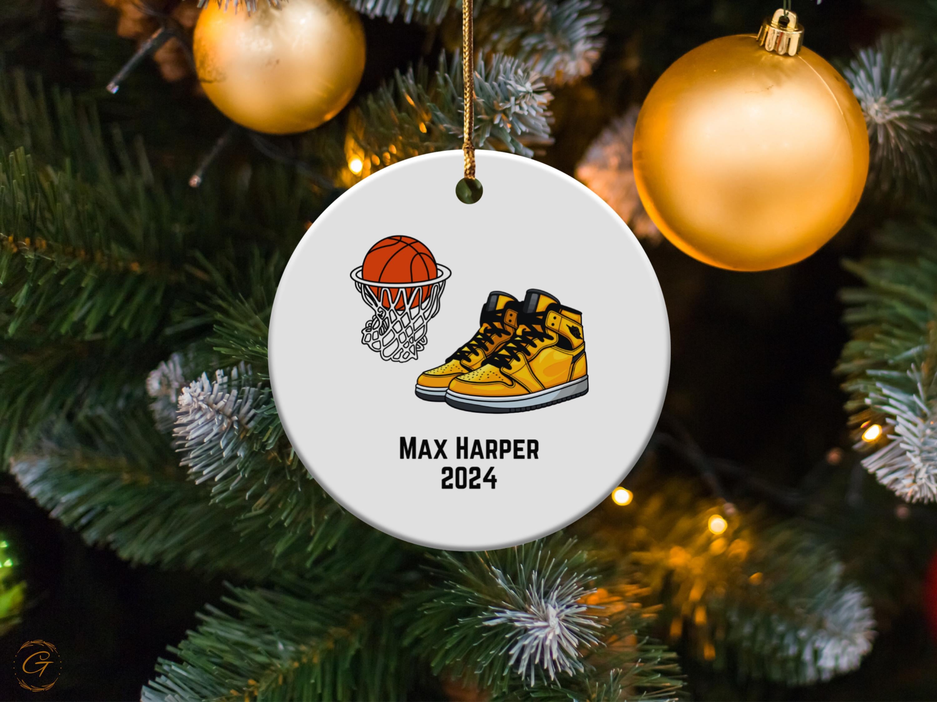 Personalized Basketball Sneaker Ornament