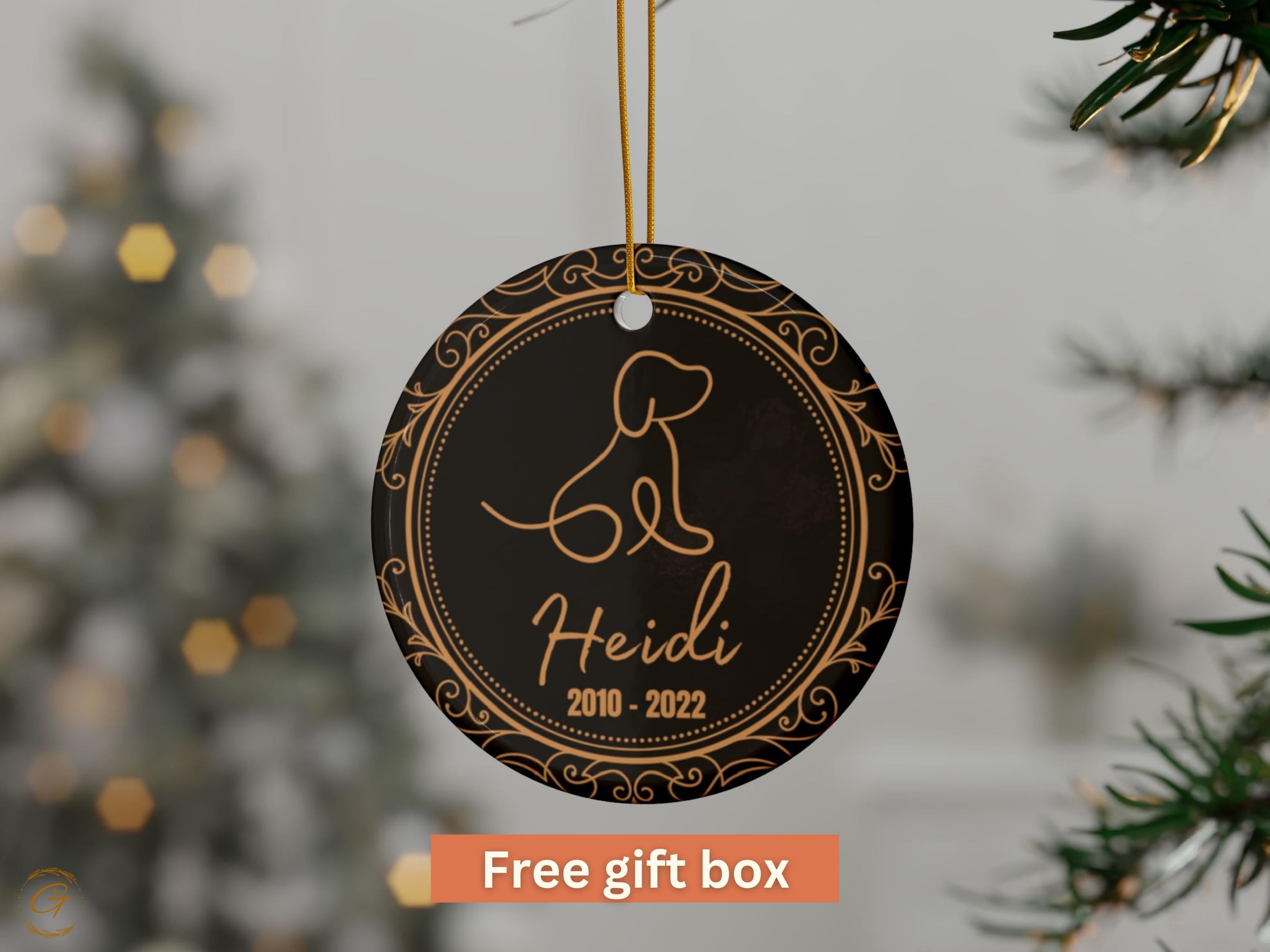 Memorial Pet Ornament, Dog Remembrance Keepsakes