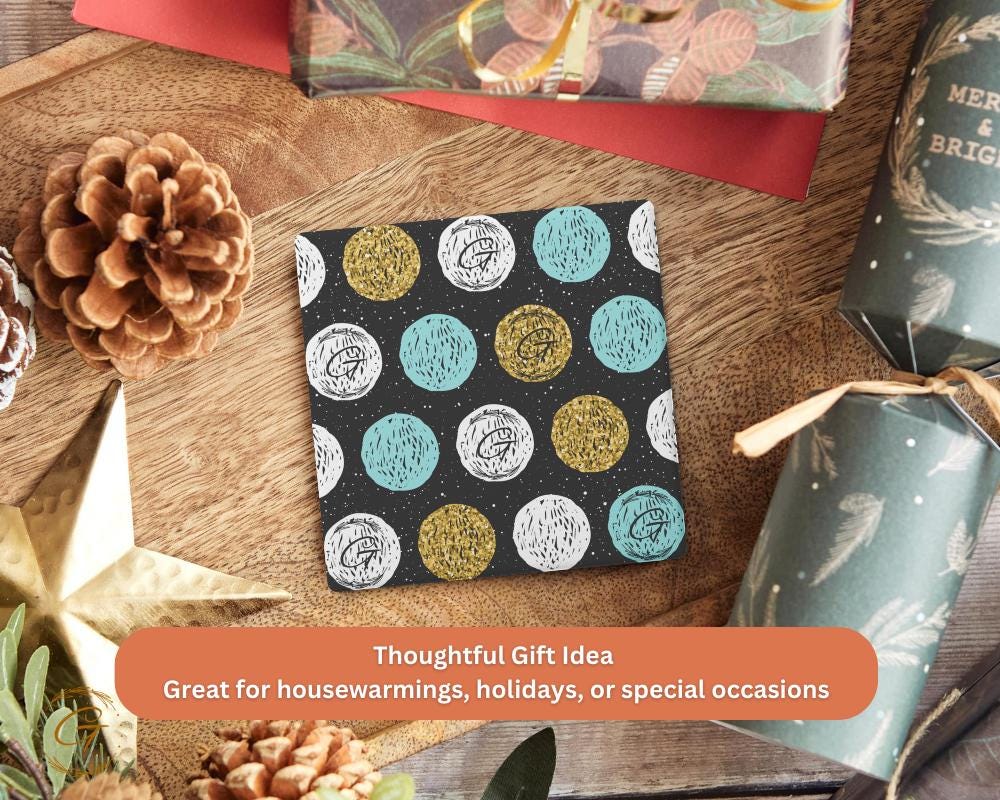 Soapstone Coaster with Astral Doodle G Design