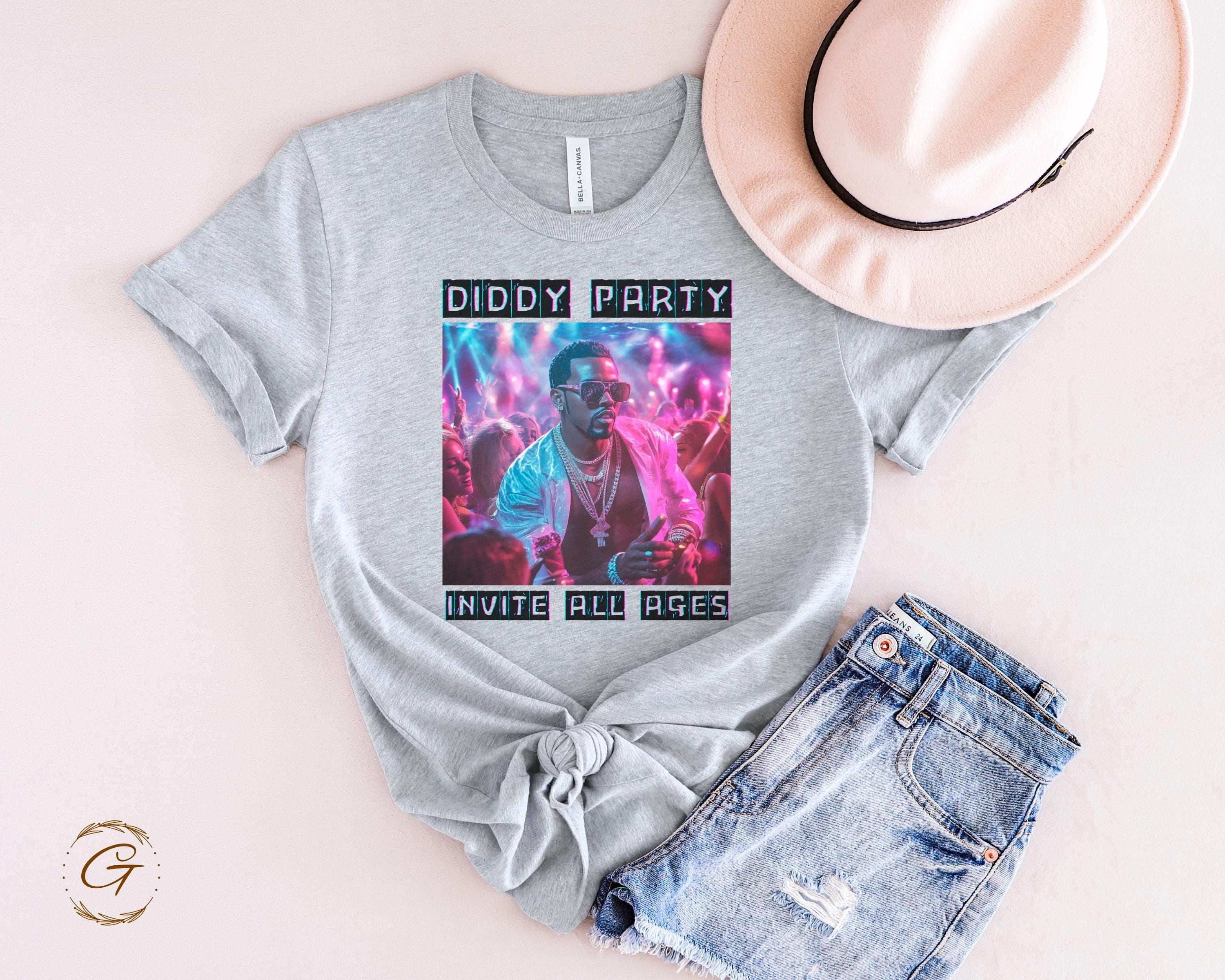 Diddy Party T-Shirt Invite All Ages Tee