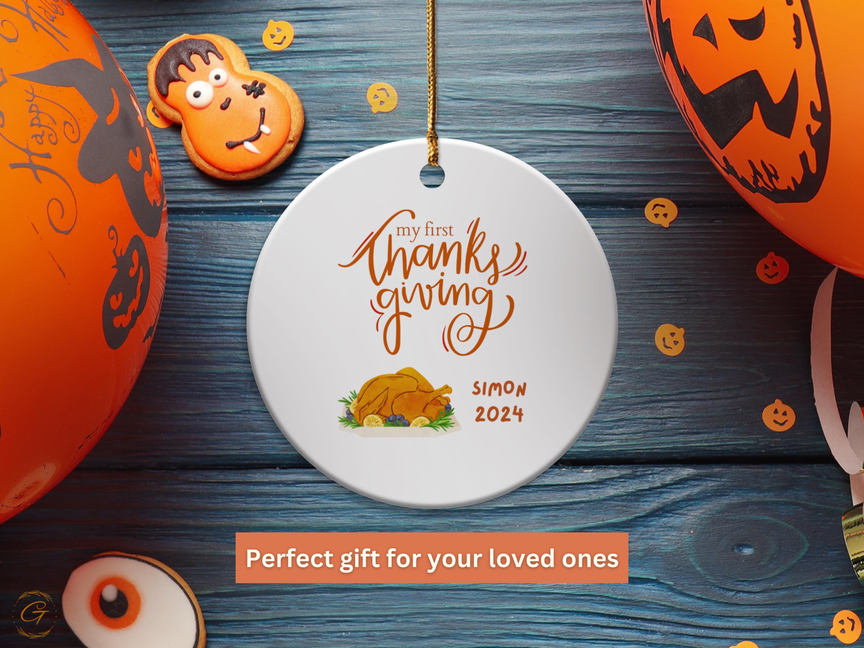 Personalized My First Thanksgiving Ornament 2024