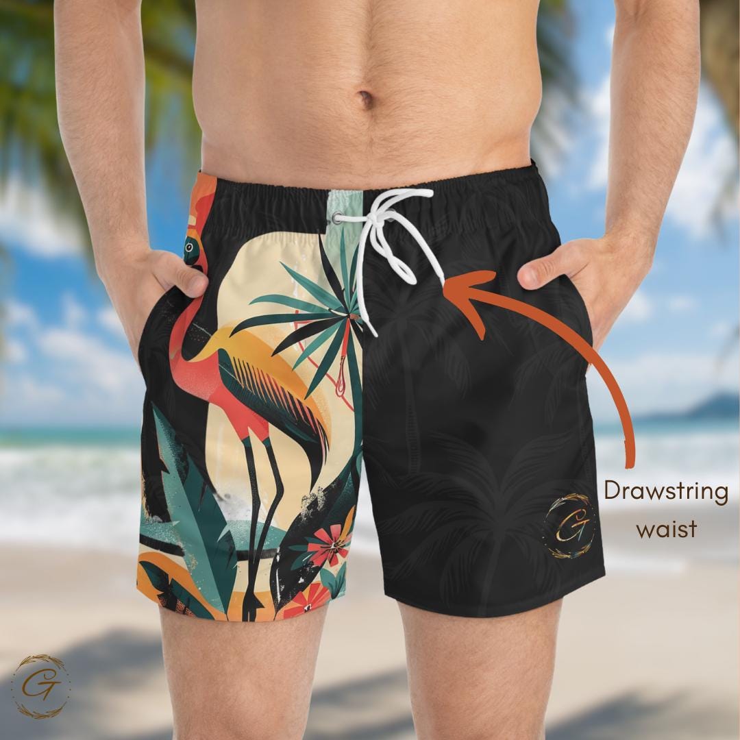 Tropical Flamingo AOP Swim Shorts