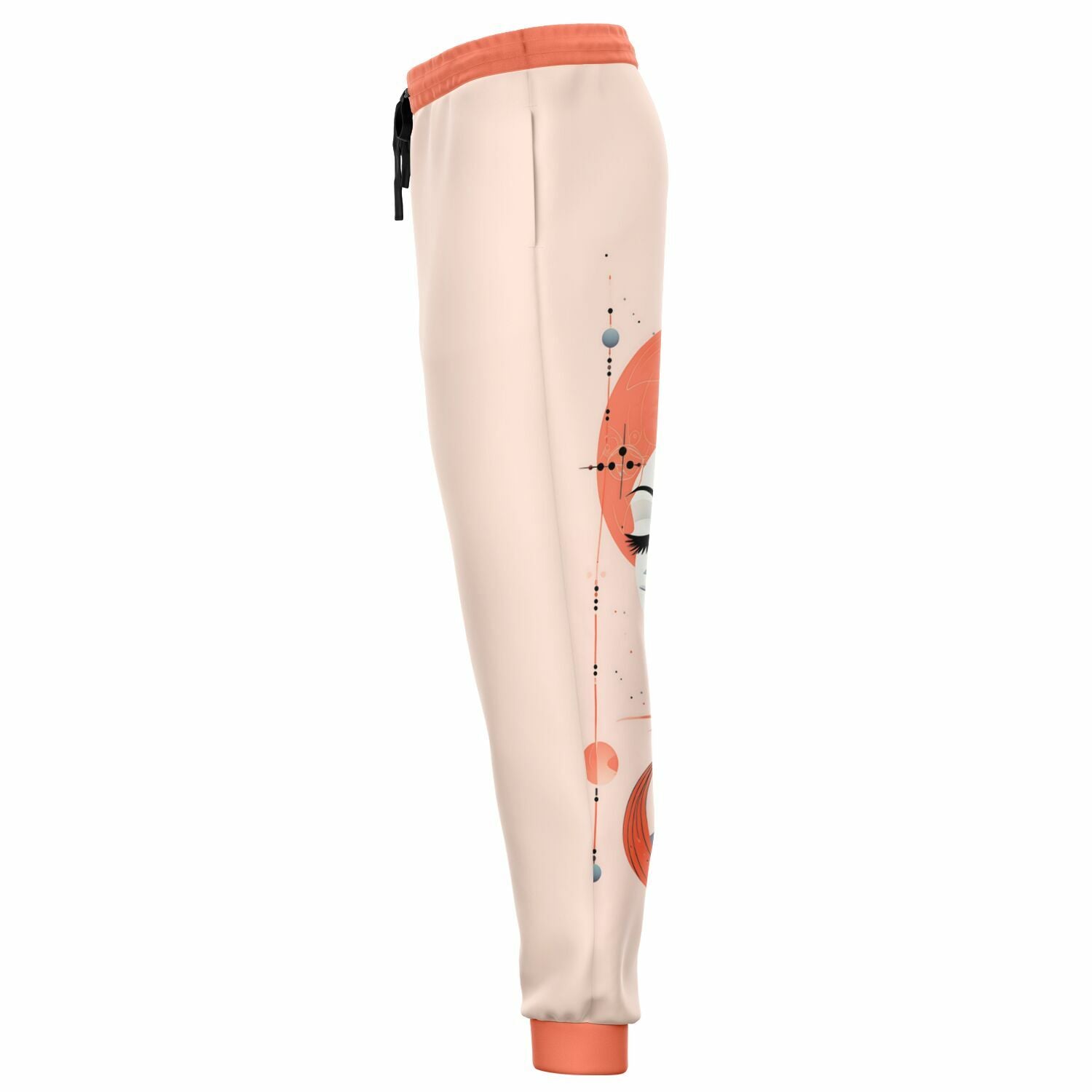 Surreal Cosmic Goddess Joggers – Abstract Feminine Art Sweatpants