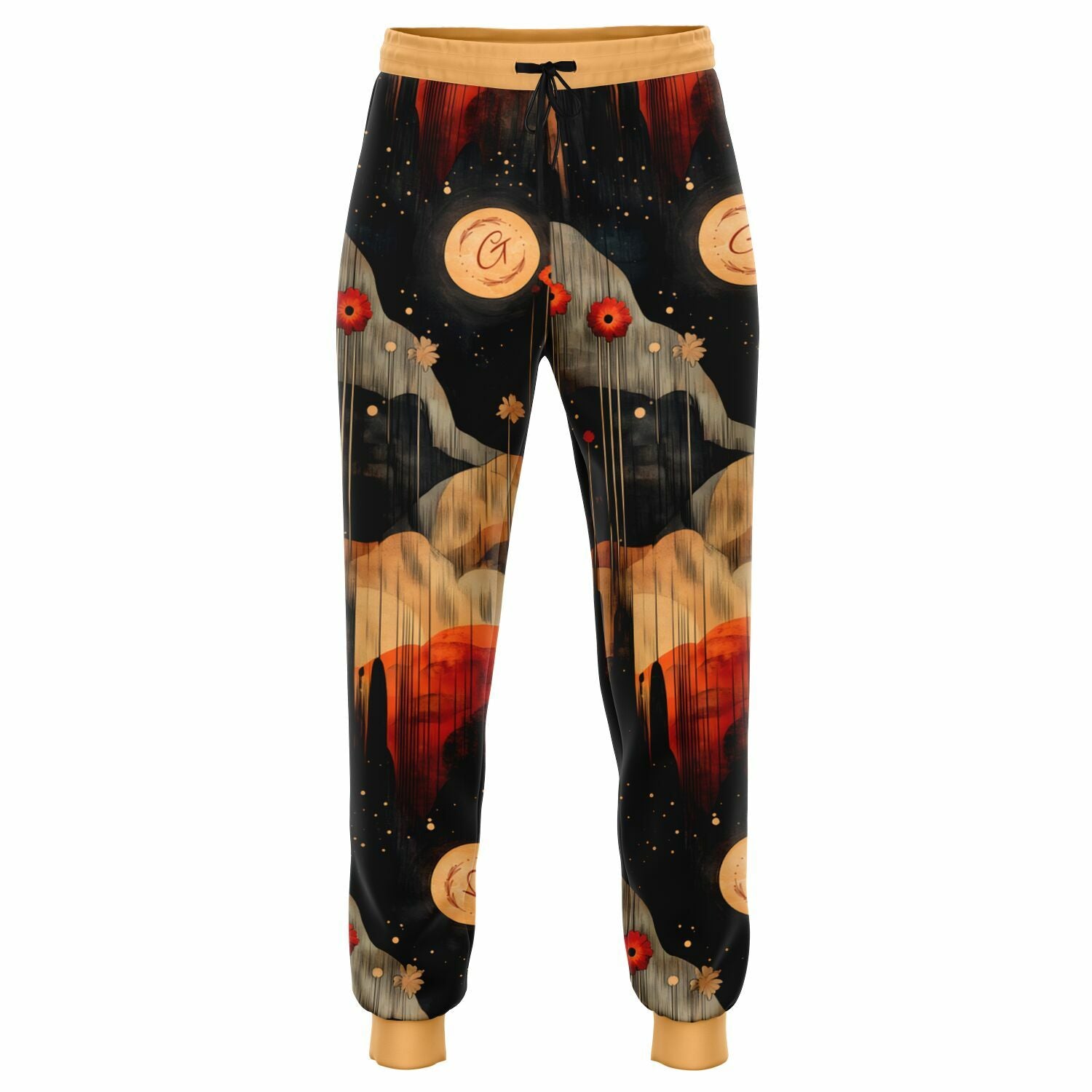 Abstract Nature Aesthetic Joggers – Earthy Landscape Sweatpants